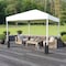 Flash Furniture 10'x10' White Pop Up Canopy Tent with Wheeled Case JJ-GZ1010PKG-WH-GG - alternate 7